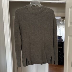 lululemon athletica Gray Crew Neck Sweater